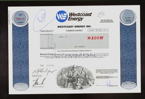 Olio westcoast energy inc - westcoast,